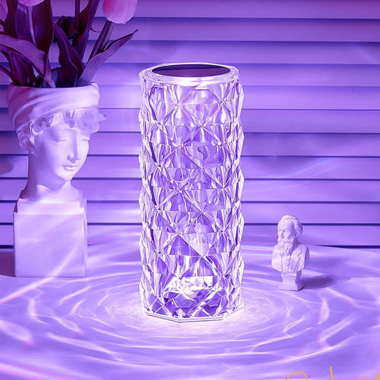 Aurora Crystal Glow Lamp - Crystal Light Wave Effect