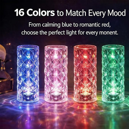 Aurora Crystal Glow Lamp - Crystal Light Wave Effect