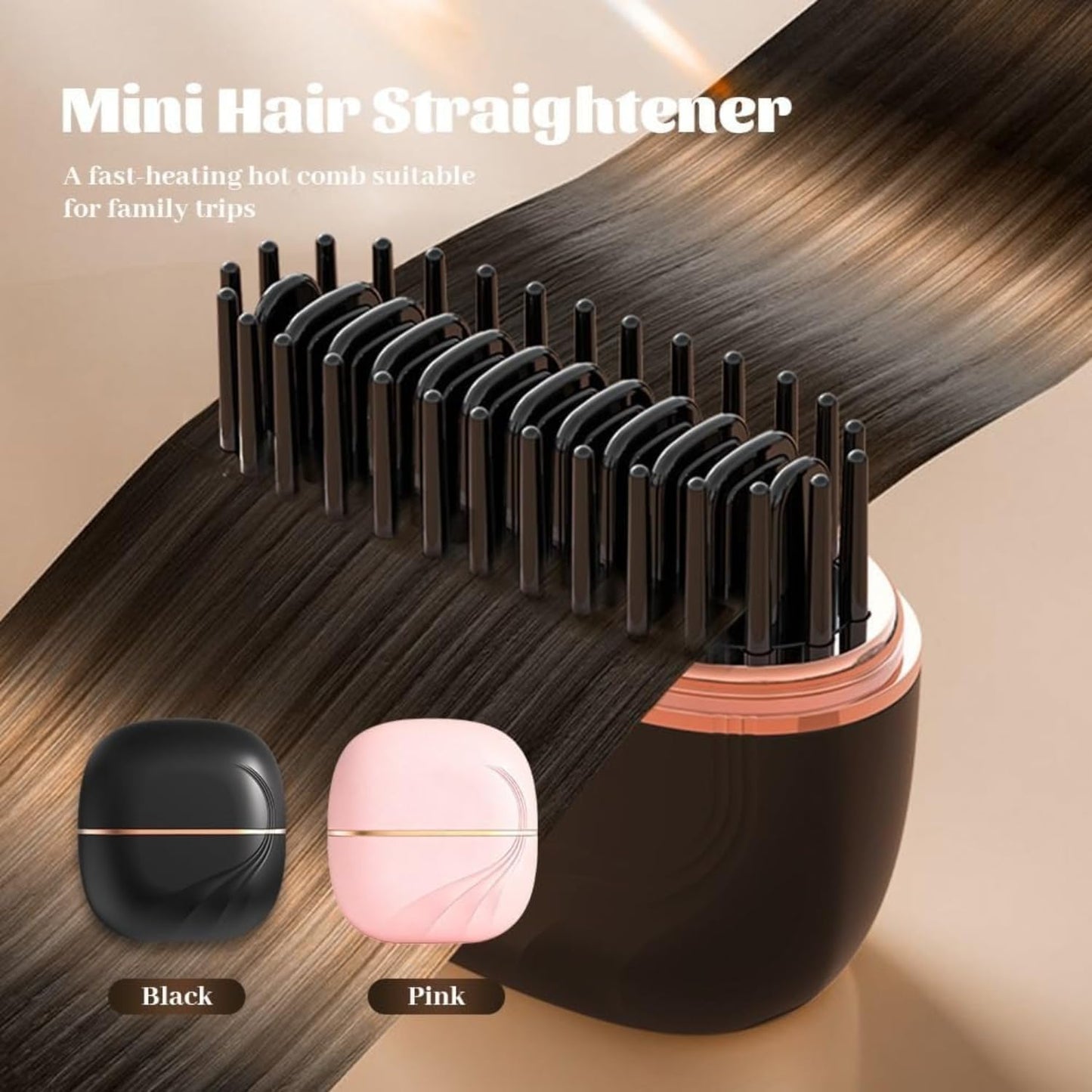 Cordless Hair Straightening Comb - Straight Hair in Minutes